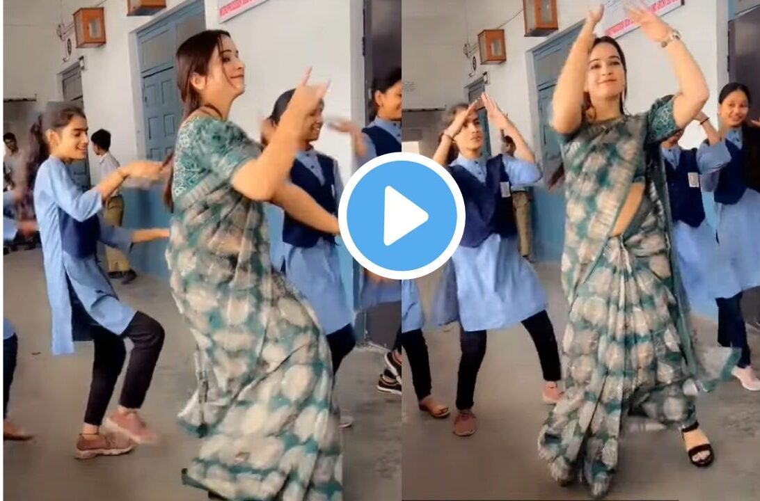 Gulabi Sharara teacher dance video viral